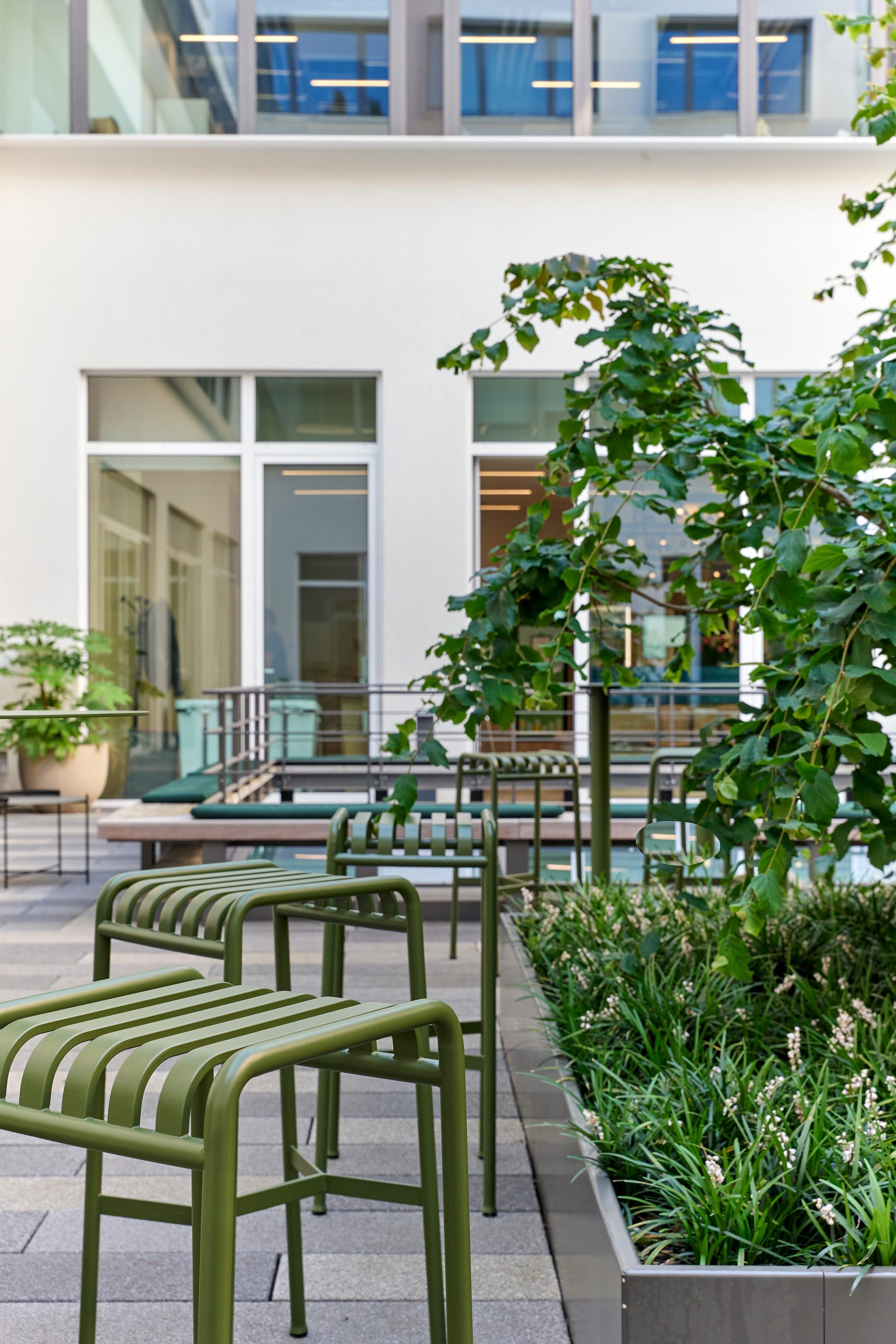 La terrasse végétalisée de l'immeuble iLO